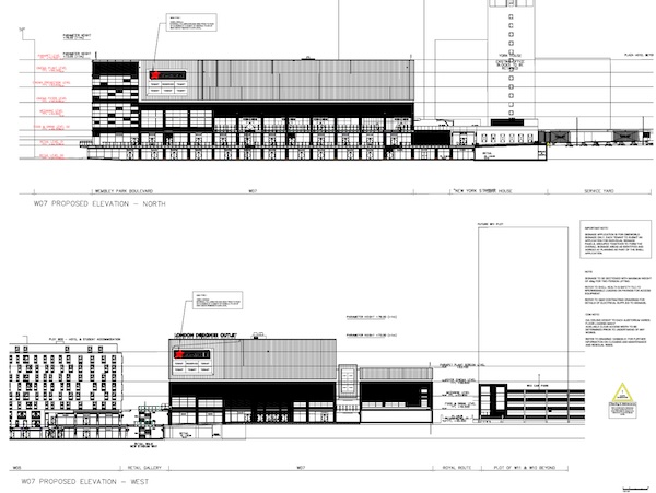 Cineworld Wembley blueprints