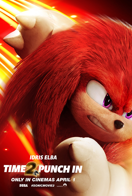 Posters de Sonic, Tails e Knuckles de Sonic the Hedgehog 2